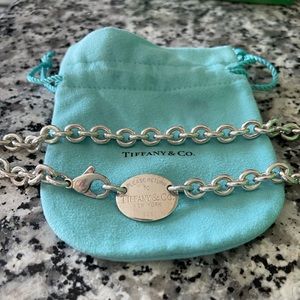 Tiffany Oval Tag Necklace